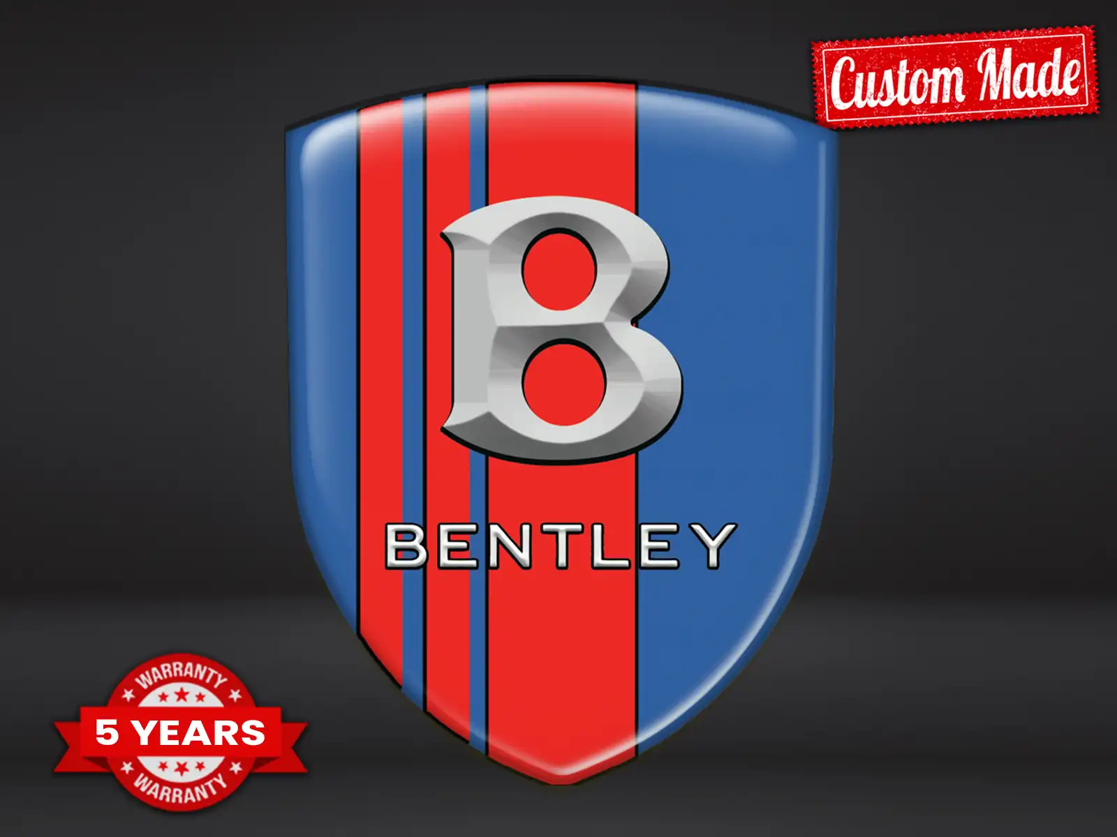Bentley Adesivi Logo Personalizzati Design Max Chic Pro Durevoli